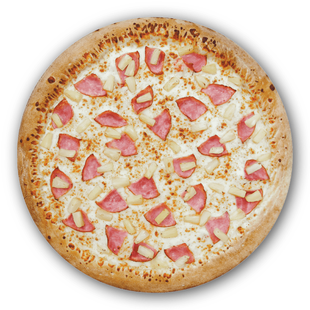 Hawaiian Pizza Marinara Sauce, Mozzarella Cheese, Ham, Pineapple